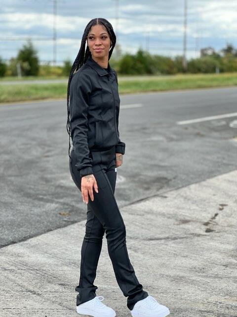 Tall Black Track Pants